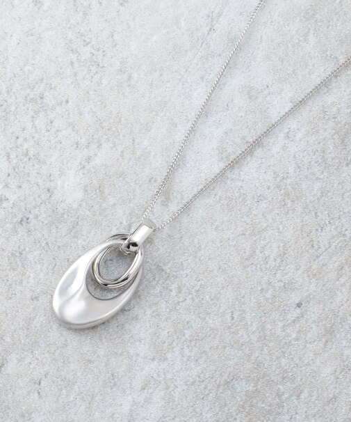 2連リングロングネックレス