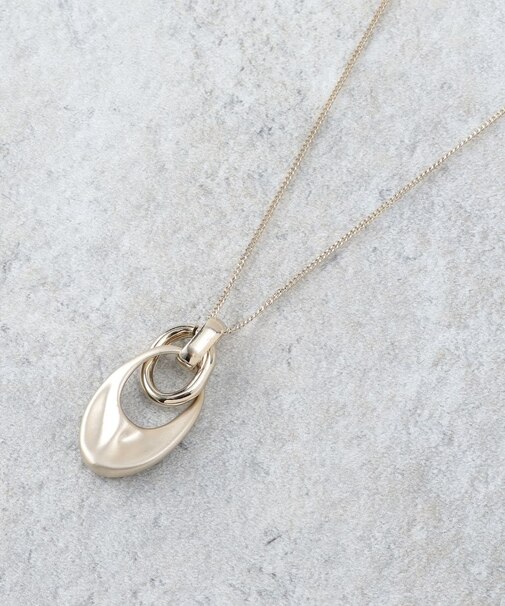 2連リングロングネックレス