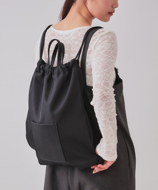 【A4サイズ対応】フロントポケットデザインナップザック