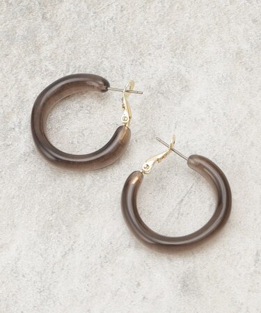 シアーカラーフープピアス