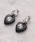ブラック×ビジュー モチーフピアス