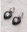 ブラック×ビジュー モチーフピアス
