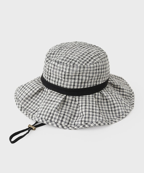 フリルバケットハット