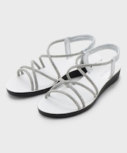 ラインストーンストラップサンダル