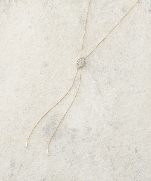 楕円ビジュースライドネックレス