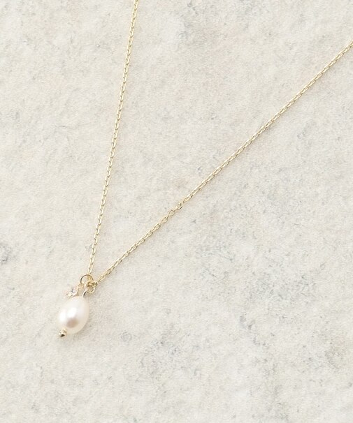 淡水×ビジューショートネックレス