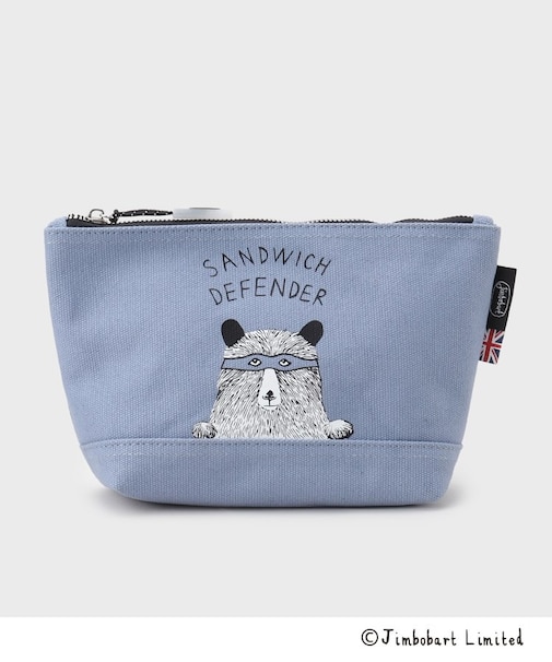 【ジムボバートコラボ】マチ付きプリントポーチ