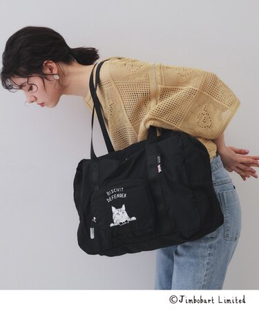 【ジムボバートコラボ】ポケッタブルトラベルビッグボストンバッグ