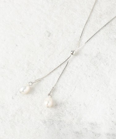 淡水パールスライドネックレス