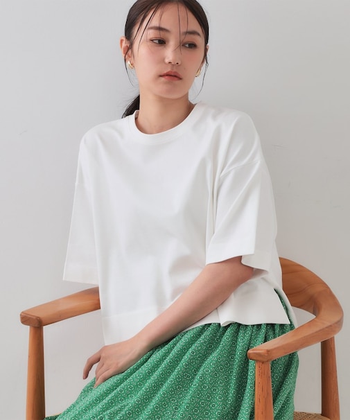 《5色展開》ワイドシルエットTシャツ【洗濯機洗い可】