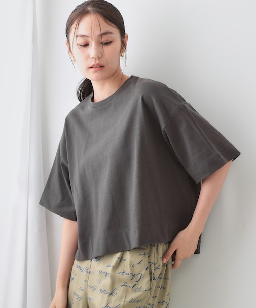 《5色展開》ワイドシルエットTシャツ【洗濯機洗い可】