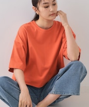 《5色展開》ワイドシルエットTシャツ【洗濯機洗い可】