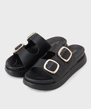 【軽量】ゴールドバックルフットベッドサンダル