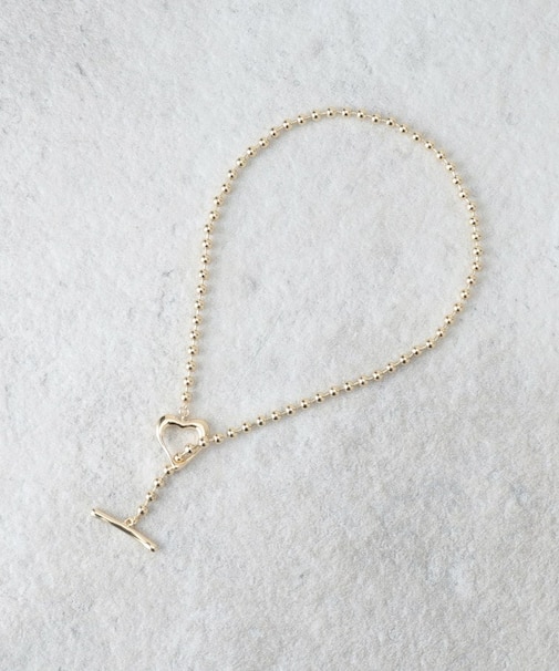 ハートマンテル ボールチェーンネックレス