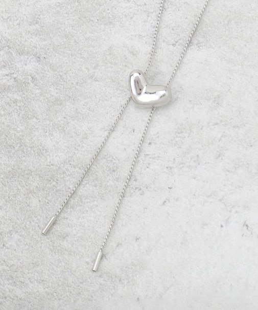 ハートモチーフスライドネックレス