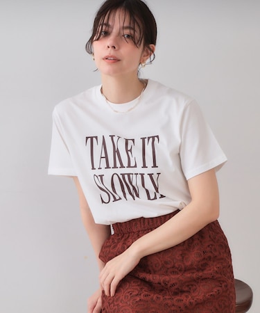 ロゴプリントTシャツ【洗濯機洗い可】