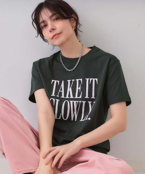 ロゴプリントTシャツ【洗濯機洗い可】