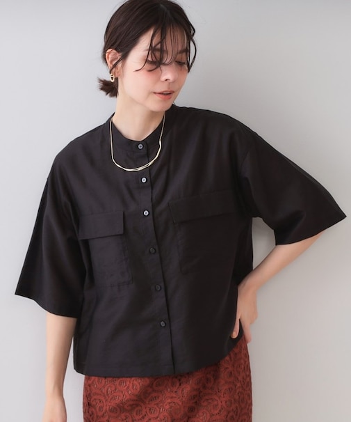 シアーダブルポケットシャツ【洗濯機洗い可】
