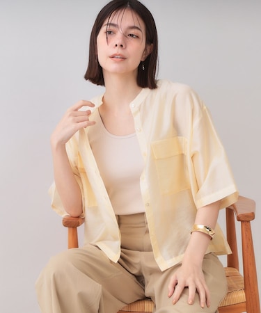 シアーダブルポケットシャツ【洗濯機洗い可】