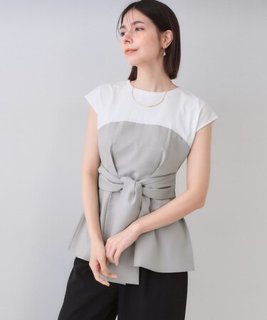 ビスチェドッキングカットソー【洗濯機洗い可】