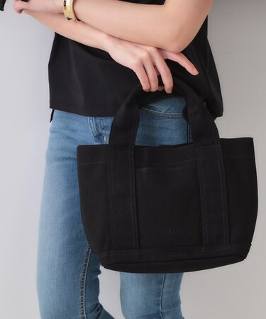 【2WAY／多ポケット】3層セパレートミドルトートバッグ