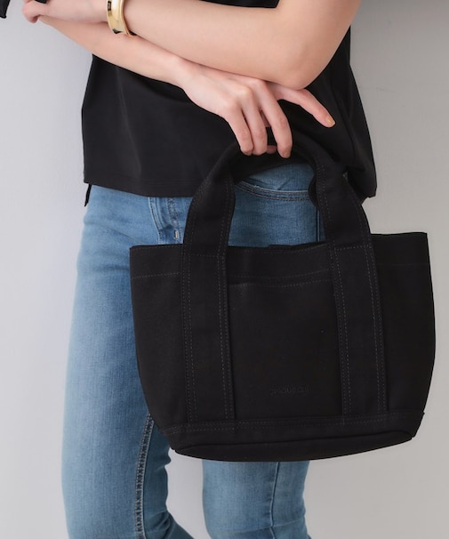 【2WAY／多ポケット】3層セパレートミドルトートバッグ