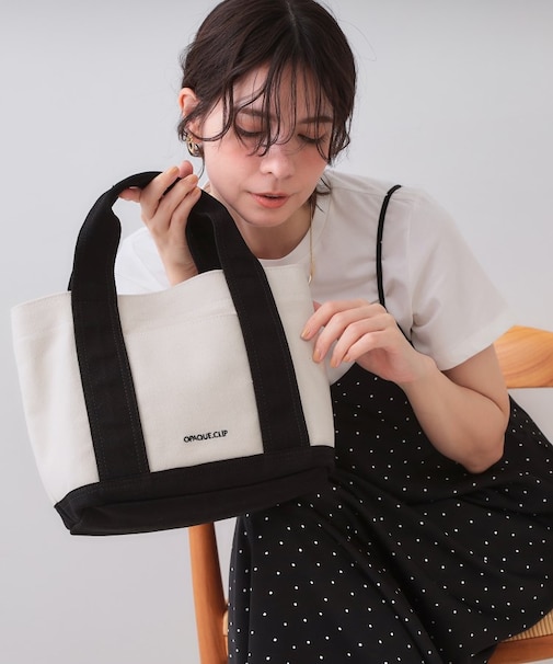 【2WAY／多ポケット】3層セパレートミドルトートバッグ