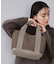 【2WAY／多ポケット】3層セパレートミドルトートバッグ