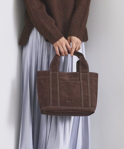 【2WAY/多ポケット】3層セパレートミドルトートバッグ