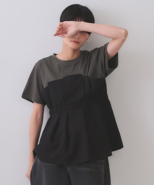 タックビスチェドッキングカットソー【洗濯機洗い可】｜オペーク