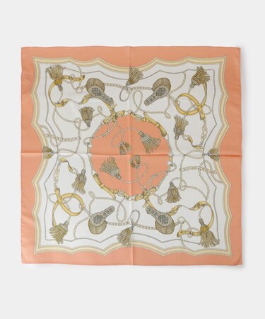 チェーン柄スクエア大判スカーフ