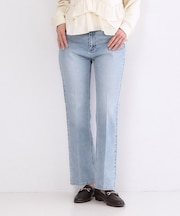 《SS-LLサイズ》ストレッチセミフレアデニム【洗濯機洗い可】