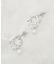 メタル×フェイクパールピアス