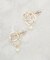 メタル×フェイクパールピアス
