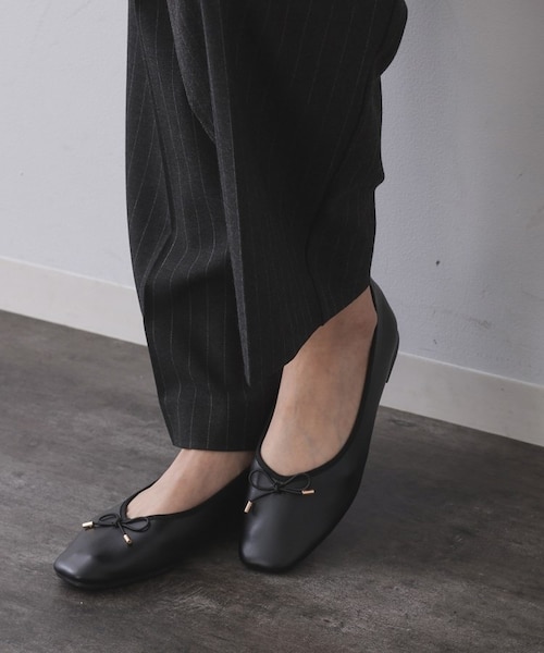 ♡ニコニコ サイドビジューバレエシューズ♡ ♡ニコニコ サイド