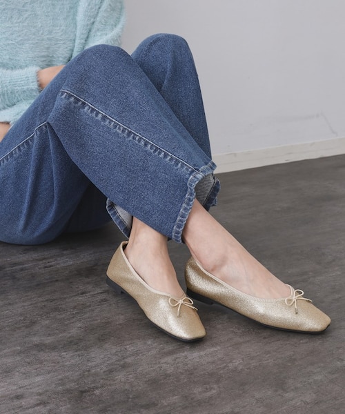 美人百花掲載》名品フラットバレエシューズ｜オペーク ドット クリップ