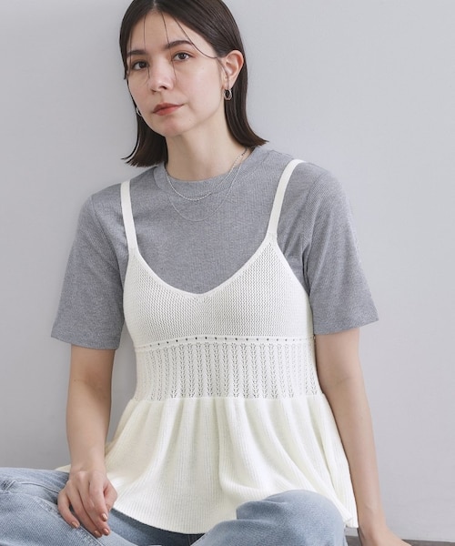 DIESELビスチェ　ニットキャミソール 国内即発】DIESEL『M-Clarksvillex-C ニットビスチェ』送料込