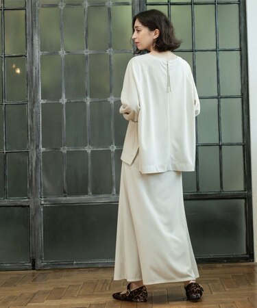 リラクシートップス×フレアスカート/セットアップ対応【洗濯機洗い可】