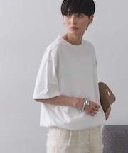 裾ドロストTシャツ【洗濯機洗い可】