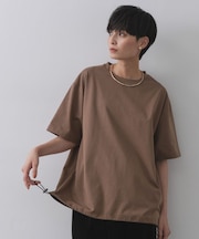 裾ドロストTシャツ【洗濯機洗い可】