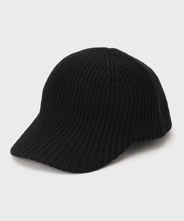 ロゴ入りリブニットキャップ