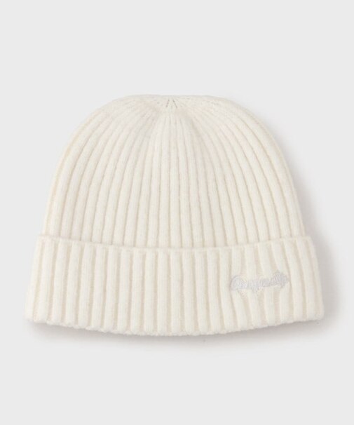 ロゴ入りリブニットワッチ