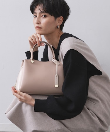 【2WAY/名品】バイカラーミドルボストンバッグ