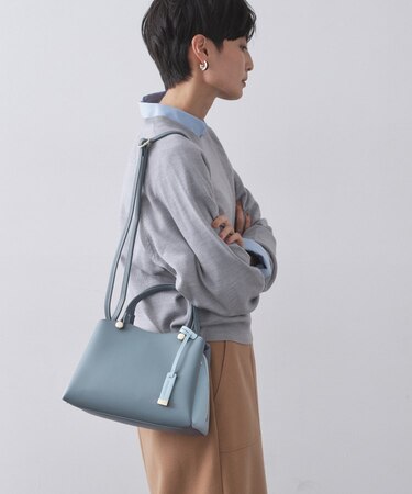 【2WAY/名品】バイカラーミドルボストンバッグ