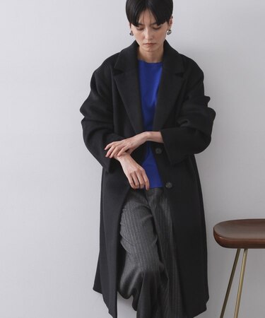 カシミヤブレンドウールチェスターコート