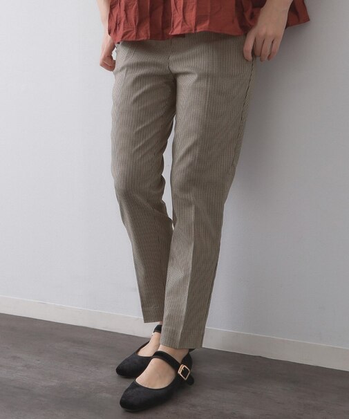 《SS-LLサイズ》ハイストレッチイージースティックパンツ【洗濯機洗い可】