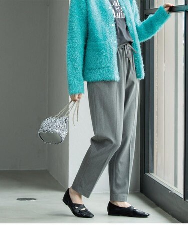 ウォームタッチ イージーテーパードパンツ【洗濯機洗OK/ストレッチ】≪SS～LL≫