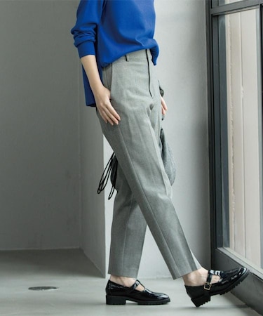 ウォームタッチ テーパードパンツ【洗濯機洗OK/ストレッチ】≪SS～LL≫