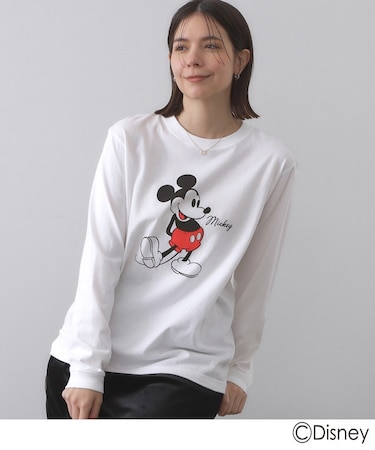 【Mickey Mouse】プリントロングTシャツ