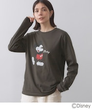 【Mickey Mouse】プリントロングTシャツ
